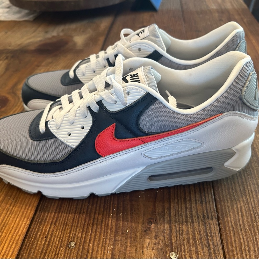 Nike Air Max with Gray and Red Accents